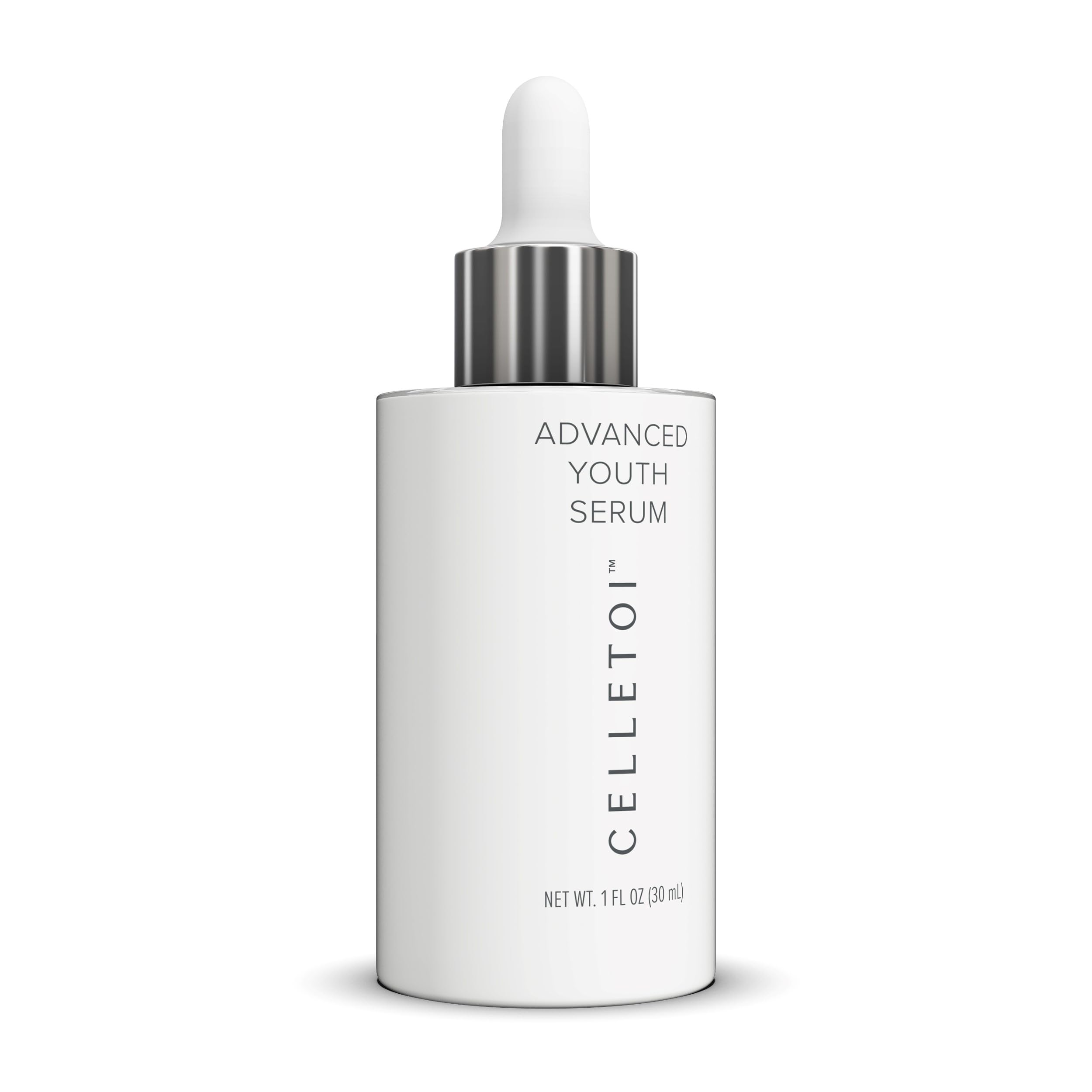 Isagenix Celletoi® Advanced Youth Serum - Anti-Aging Firming Face Serum for Wrinkles & Fine Lines, Dermatologist Tested, Vegan & Cruelty Free - Improves Skin Elasticity & Hydration - 1.0 fl oz - Perfect for Nighttime Skincare Routine & Daily Anti-Wrinkle Treatment