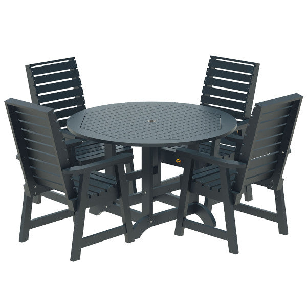 Glennville 5-Piece Round Dining Table Set - Perfect for Small Spaces, Breakfast Nooks & Outdoor Patios