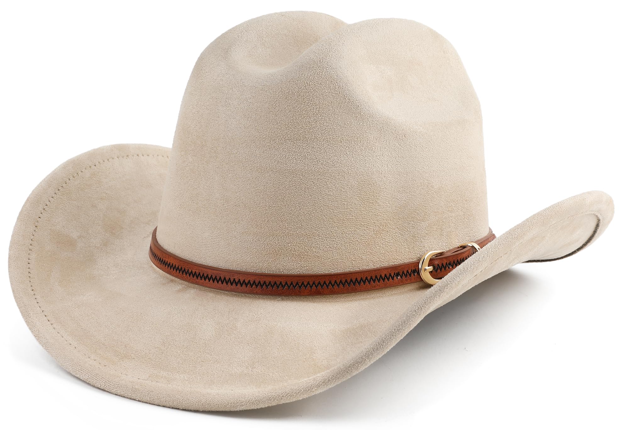 Stylish Western Cowboy Hat for Women & Men - Wide Brim Sun Protection - Perfect for Rodeo, Country Music Festivals & Outdoor Adventures