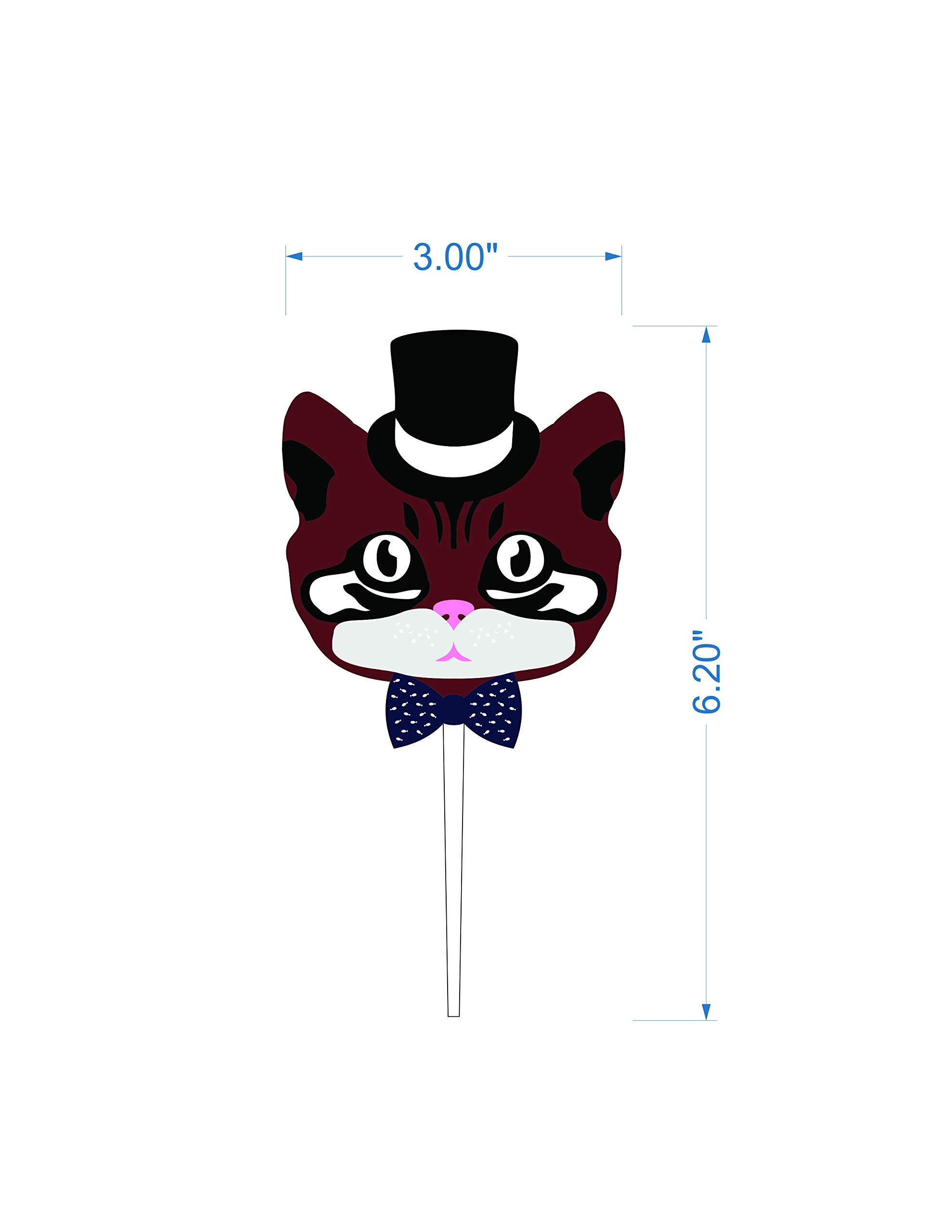 Acrylic Cake Topper for Cat & Dog Birthday Cakes - Adorable Kitten Design Pet Party Decoration | Perfect for Pet Birthday Parties, Cakes, Cupcakes & Dessert Displays