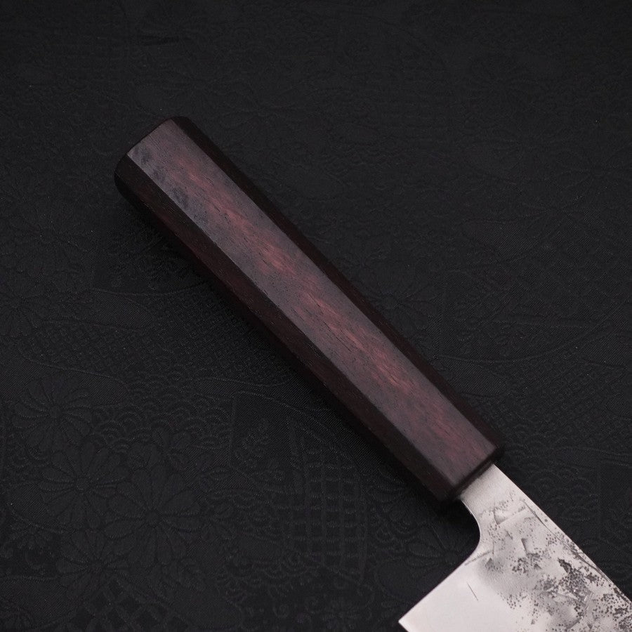 Premium Santoku Knife 165mm - SLD Nashiji Blade with Purple Urushi Handle - Japanese Kitchen Knife for Slicing, Dicing & Chopping Vegetables, Meat & Fish - Perfect for Home Chefs & Professional Kitchens