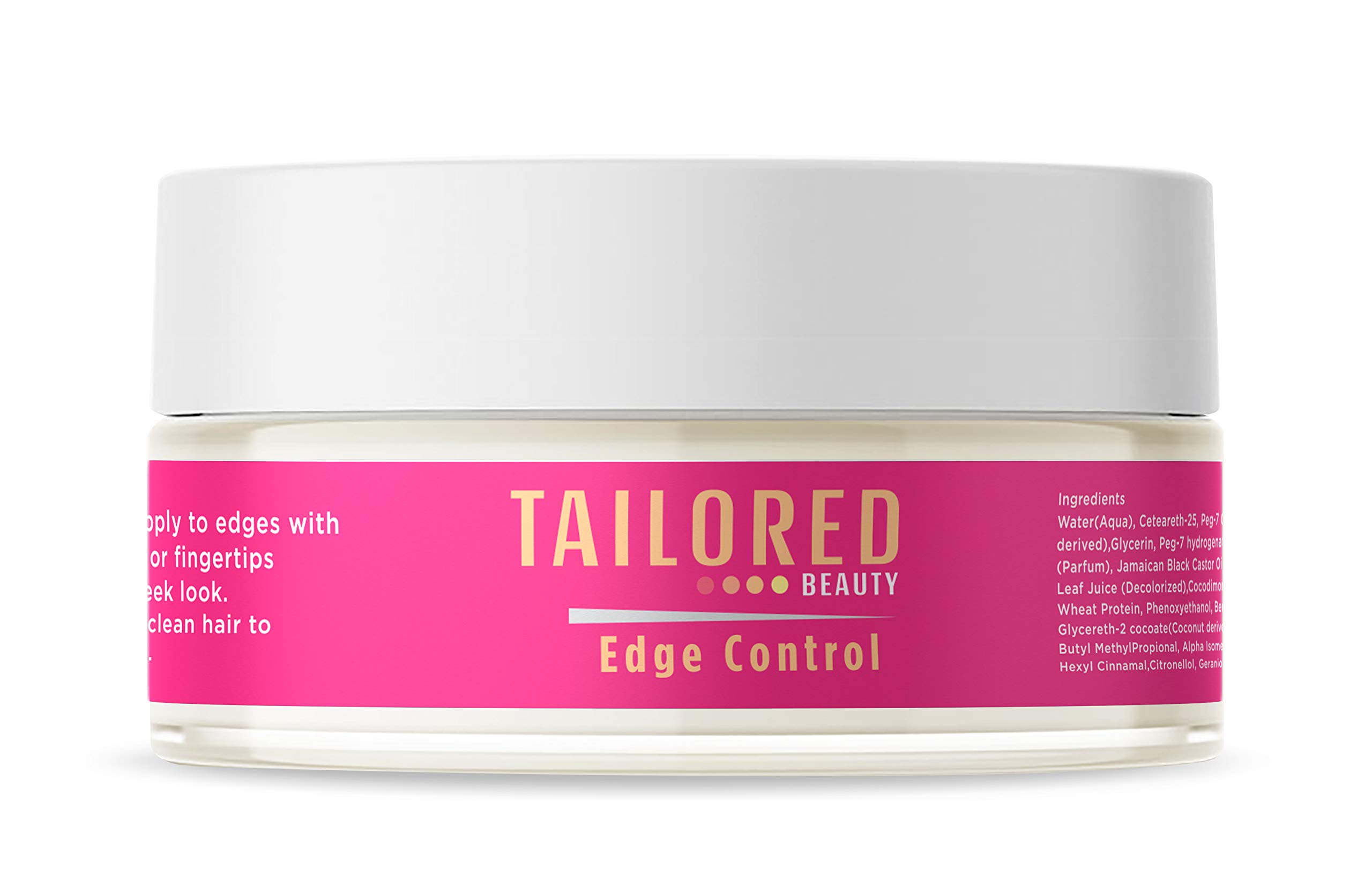 Jamaican Black Castor Oil Edge Control for Natural Hair - Moisturizing & Shine with Aloe Vera & Coconut Oil - Perfect for Styling Braids, Twists & Curls