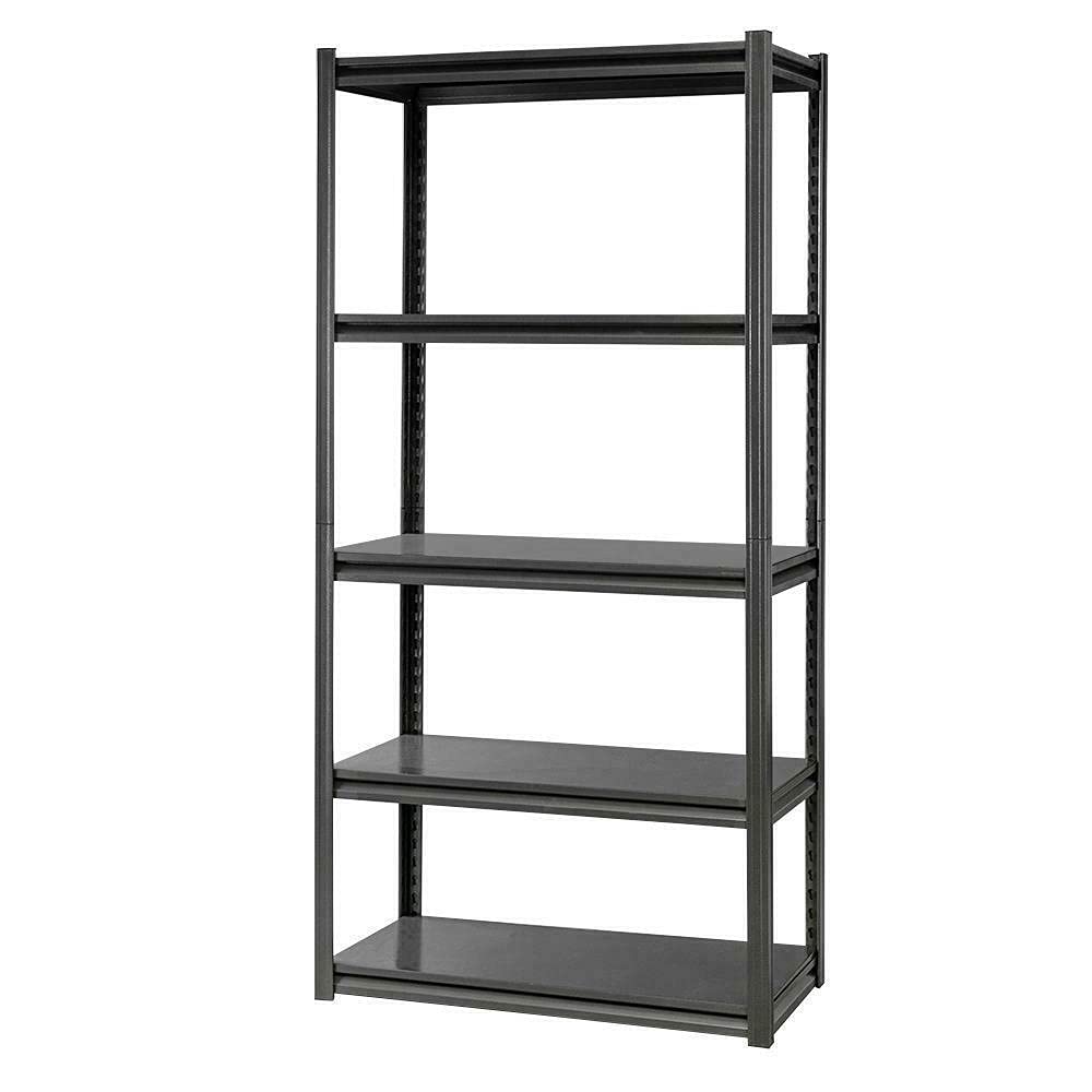Heavy Duty 5-Tier Adjustable Steel Storage Rack - Multi-Use Organizer for Closet, Garage, Office & Bookshelf - Space Saving Solution by Magaz Storagerack - Perfect for Home Organization & Storage Needs