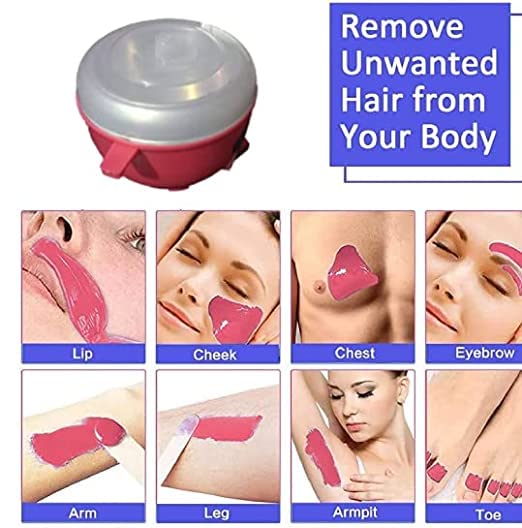 KOSTECH Electric Wax Warmer Heater - Portable Hot Oil & Wax Machine for Hair Removal with Hard Wax Beans, Automatic Waxing Kit for Women (Peach) | Perfect for Home Spa, Salon, and DIY Beauty Treatments