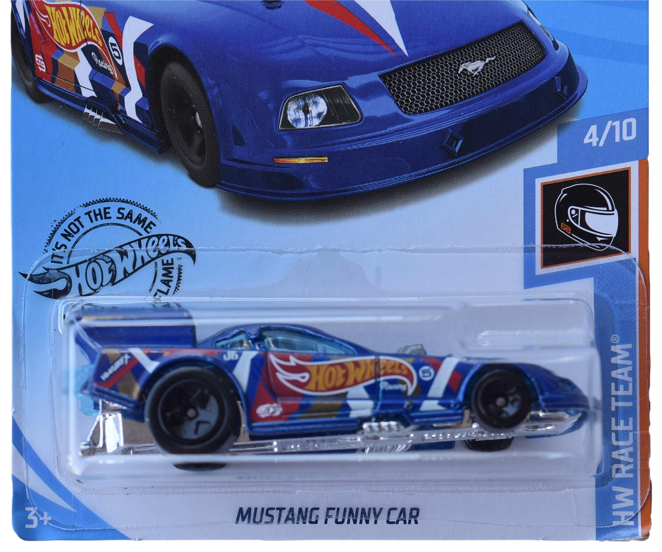 Hot Wheels Mustang Funny Car 212/250 - Blue Collectible Die-Cast Model Toy for Kids & Adults - Perfect for Display, Racing & Gift Giving