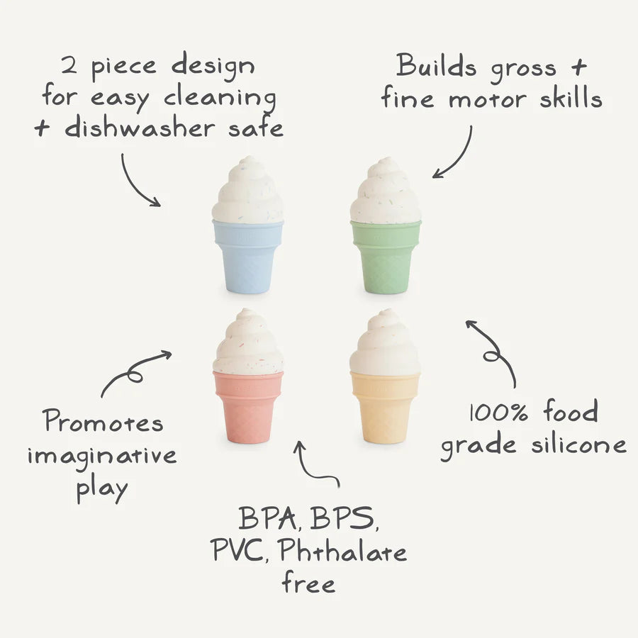 Mix and Match Ice Cream Toy Set - Fun Pretend Play for Kids - Perfect for Birthday Gifts & Role Play Games