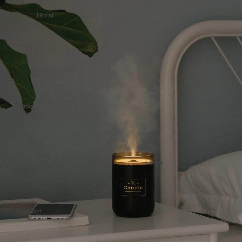 USB Fall Humidifier Candle - Aromatherapy Diffuser with Essential Oils for Home, Office & Bedroom | Perfect for Relaxation, Stress Relief & Better Sleep