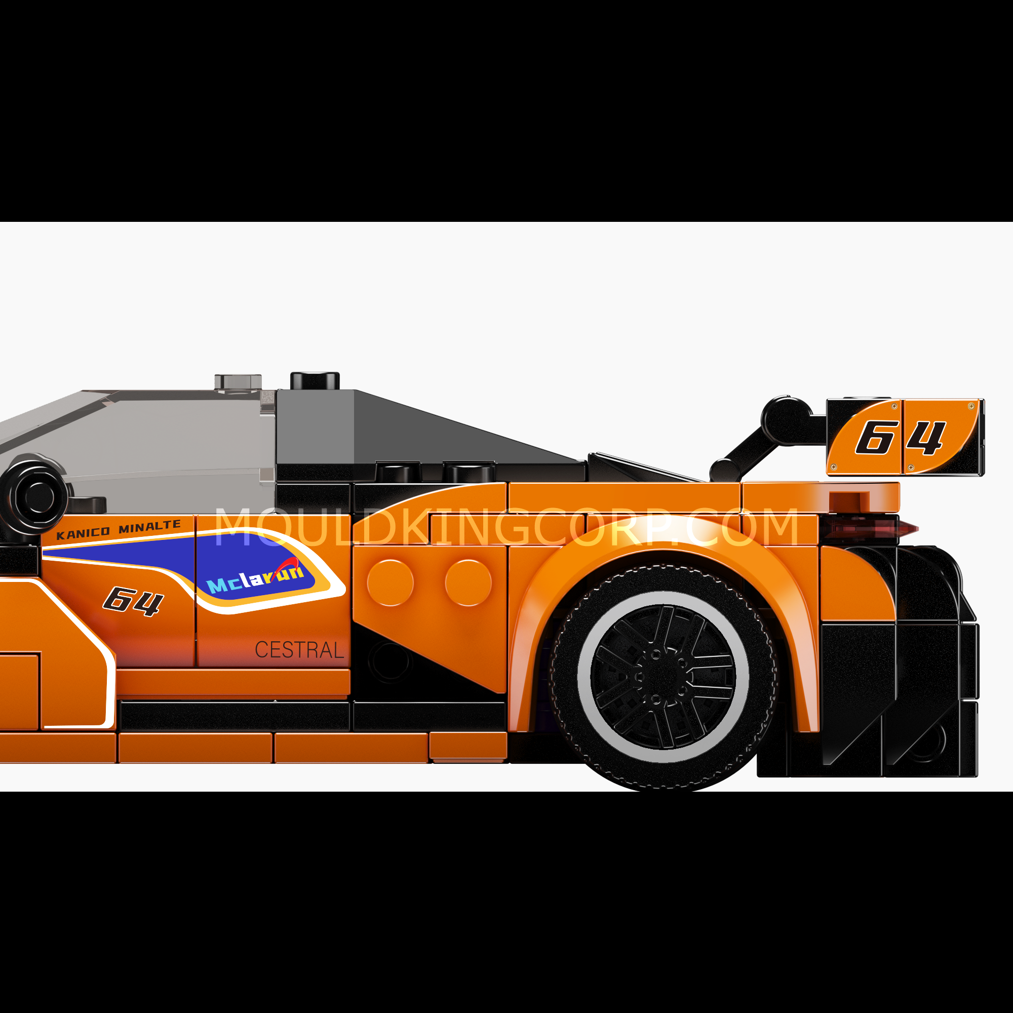 Mould King 27064 720S GT3 Sports Car Building Set - 382 Pcs DIY Model Kit for Adults & Teens | Creative Gift for Car Enthusiasts | Home Office Decoration & Collectible Display
