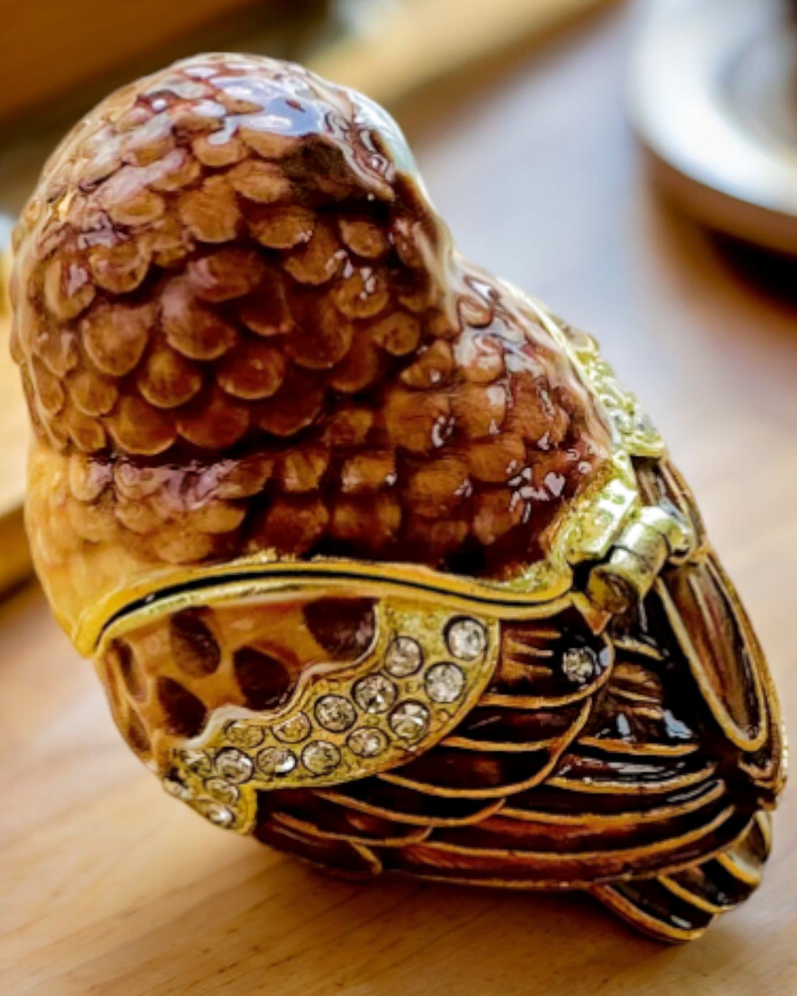 Elegant Owl Crystal Jewelry Box with Custom Engraving - Perfect Gift for Women, Birthday, Anniversary & Home Decor