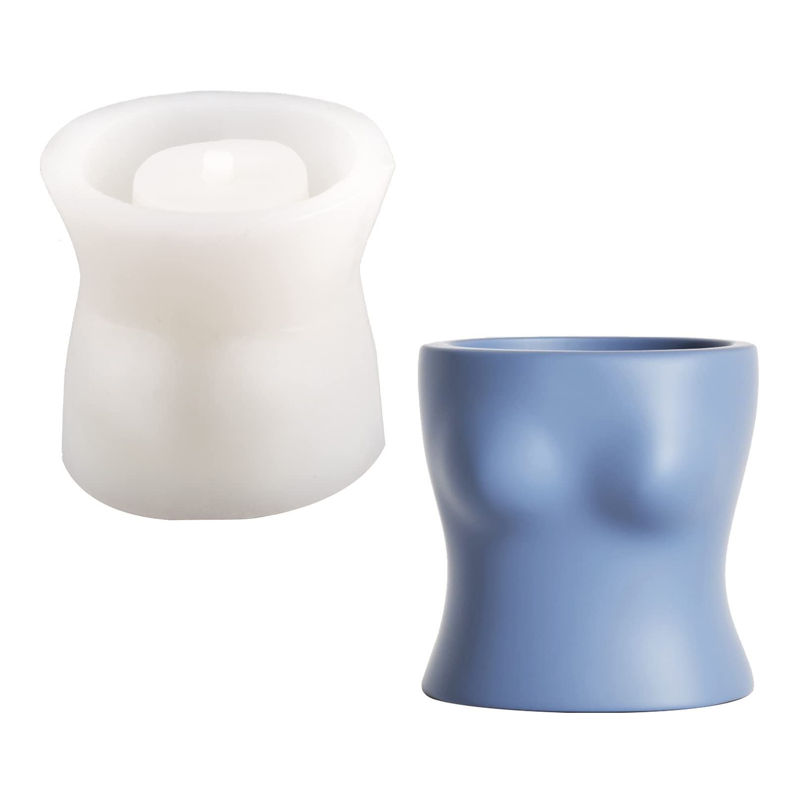 NICOLE Female Body Silicone Mold for Concrete Planters - DIY Flower Pot Casting Kit, Human Body Art Home Decor, Unique Crafts for Garden & Indoor Decor