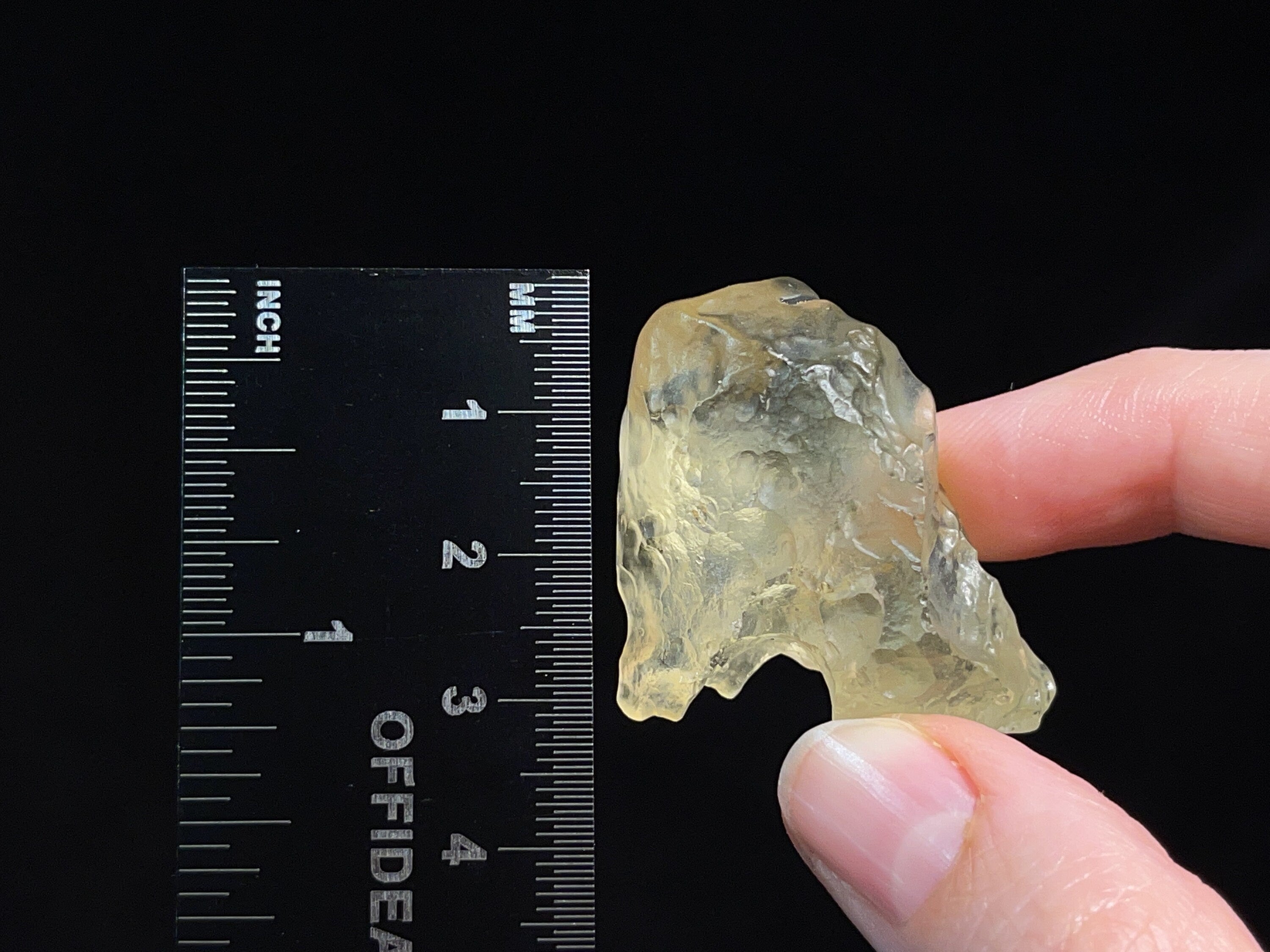 LIBYAN DESERT GLASS Raw Crystal - Rare 2A Grade 15.8g - Metaphysical Healing Stones for Meditation, Energy Work & Spiritual Growth