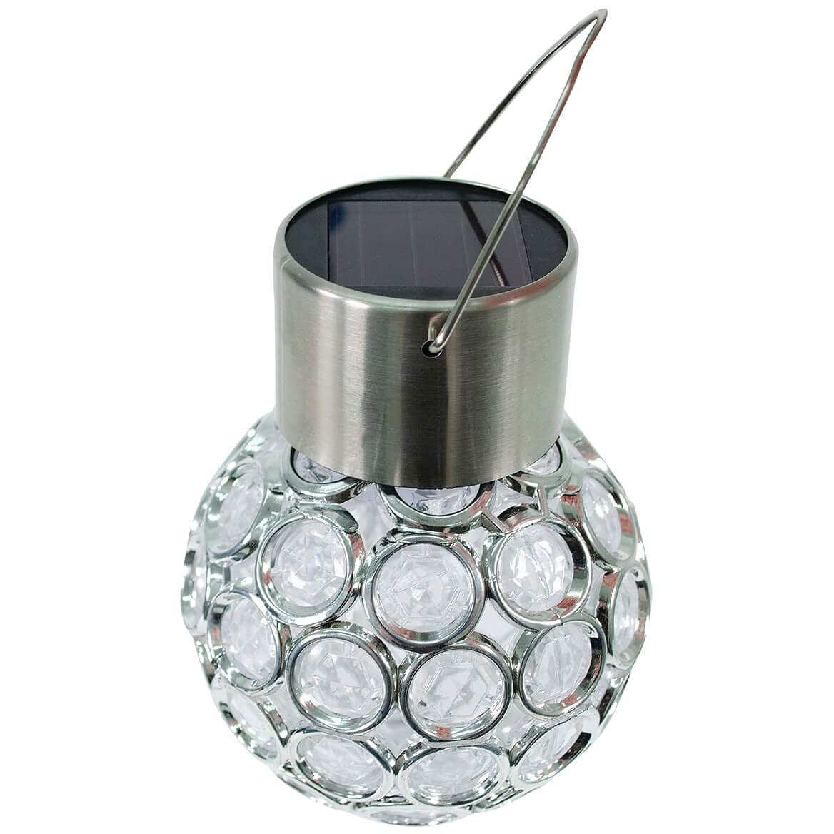 Fox Valley Traders Solar-Powered Color Changing Crystal Lights - Set of 3 Outdoor Garden Decor for Patio, Yard & Landscape Lighting
