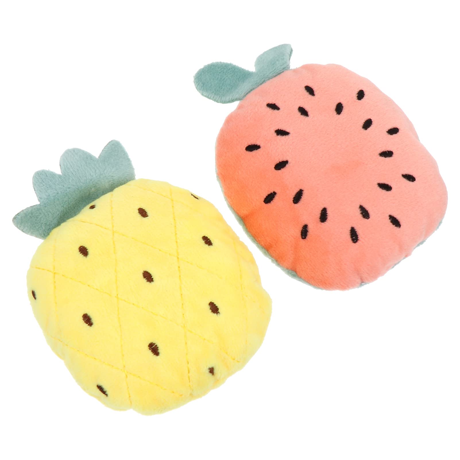 Balacoo Indestructible Dog Chew Toys 2Pcs - for Aggressive Chewers & Boredom Relief - Pineapple & Watermelon Design - Perfect for Playtime & Training