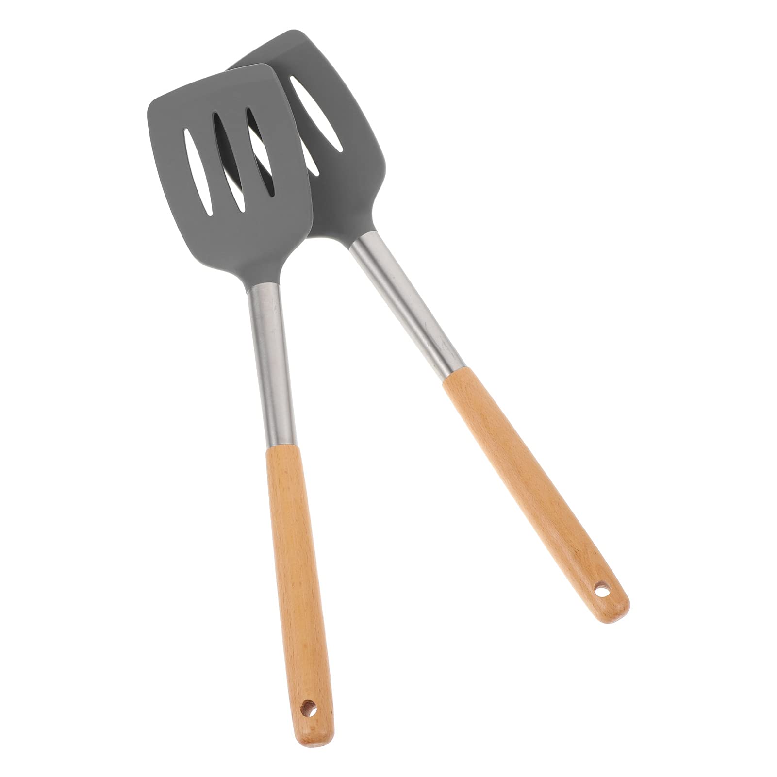 2-Pack Hemoton Stainless Steel Multi-Purpose Spatula Set - Turner, Griddle Shovel, Steak & Pizza Spatula for Cooking, Flipping Eggs, BBQ - Perfect Kitchen Tool for Home Chefs & Outdoor Grilling