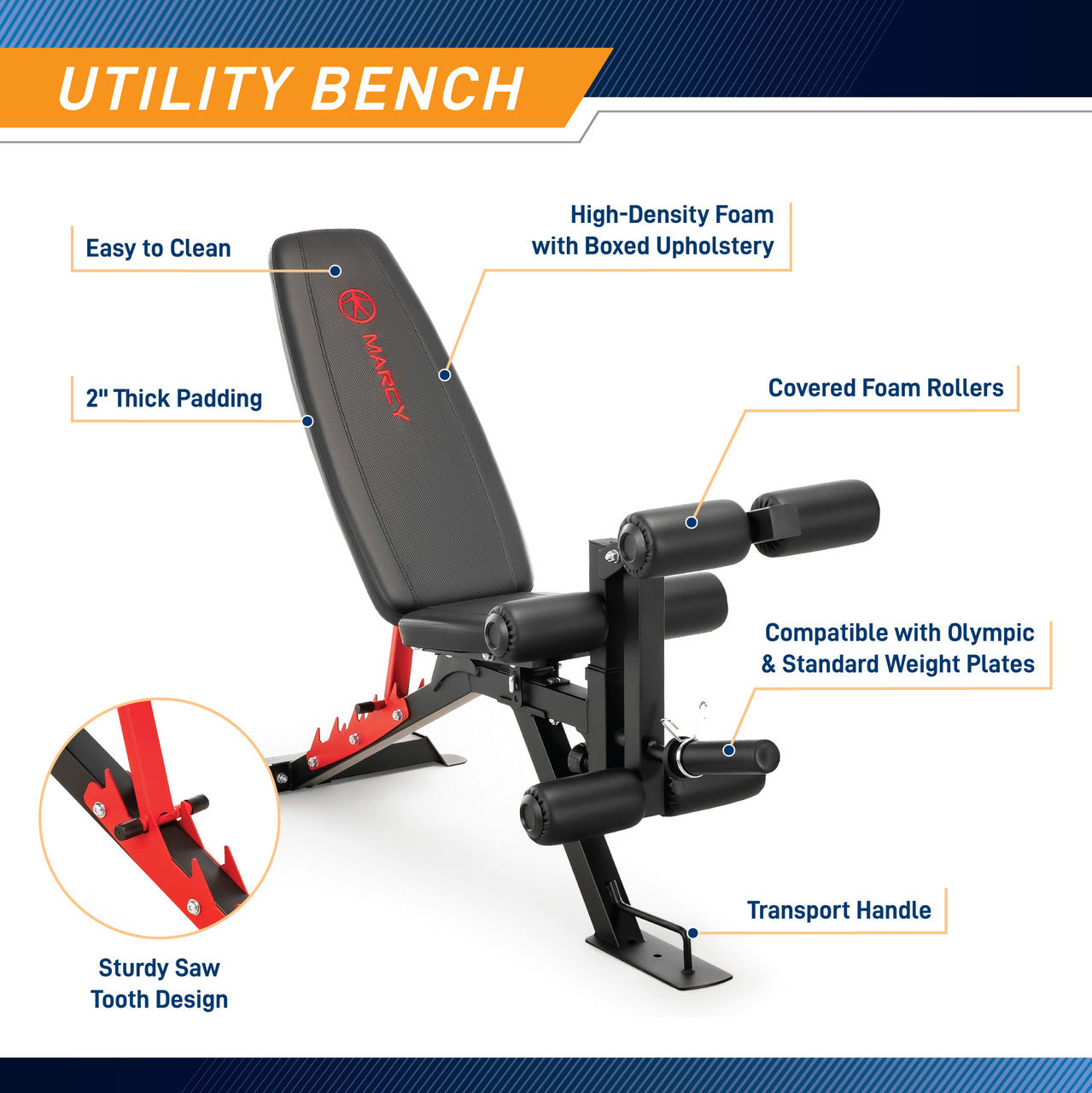 Marcy Power Cage System with Adjustable Weight Bench SM-7393 - Home Gym Equipment for Strength Training & Bodybuilding | Perfect for Home Workouts & Fitness Enthusiasts
