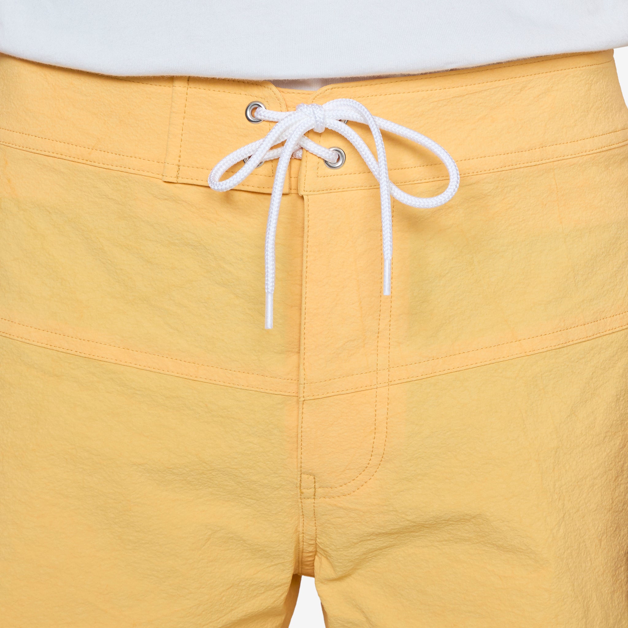 Premium Quigg Men's Swim Trunks - Quick-Dry Yellow Board Shorts for Surfing, Swimming & Beach Vacations