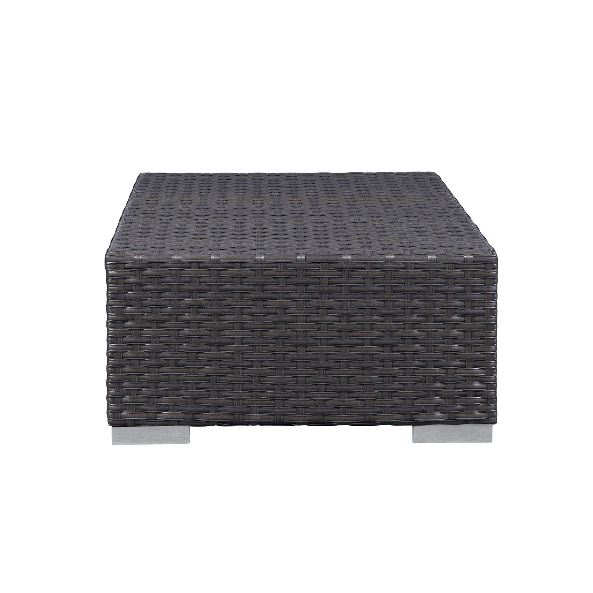 Ergode Sojourn Outdoor Patio Ottoman - Durable & Versatile Garden Seating with Sunbrella Fabric Cushions & UV Protection - Perfect for Poolside, Deck, and Backyard Relaxation