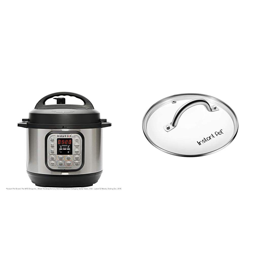 Instant Pot Duo Mini 7-in-1 Electric Pressure Cooker 3 Quart - Multi-Cooker with 11 Programs (Slow Cooker, Rice Cooker, Steamer, Yogurt Maker) & Glass Lid - Perfect for Small Kitchens, Meal Prep, and Healthy Cooking