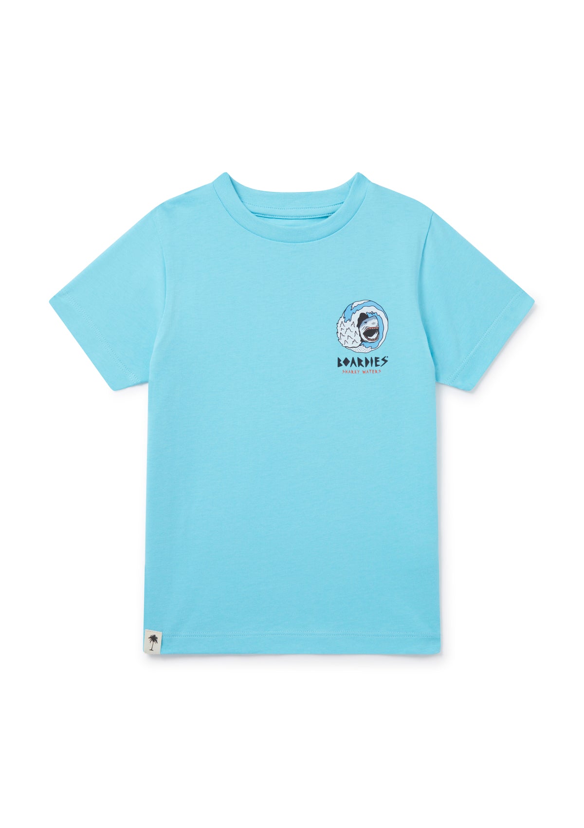 Sharky Waters Kids T-Shirt - Cute Cartoon Shark Graphic Tee for Boys & Girls - Soft Cotton Short Sleeve Shirt for Playtime, Beach & Everyday Wear