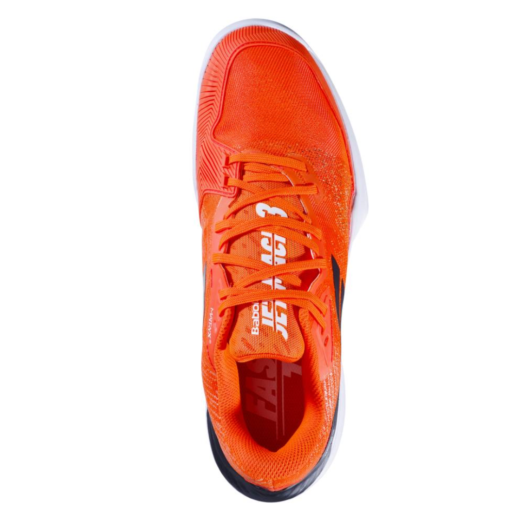 Babolat Jet Mach 3 All Court Tennis Shoes for Men - Lightweight & Durable Performance Sneakers [Red/White] - Perfect for Clay, Hard & Grass Court Play