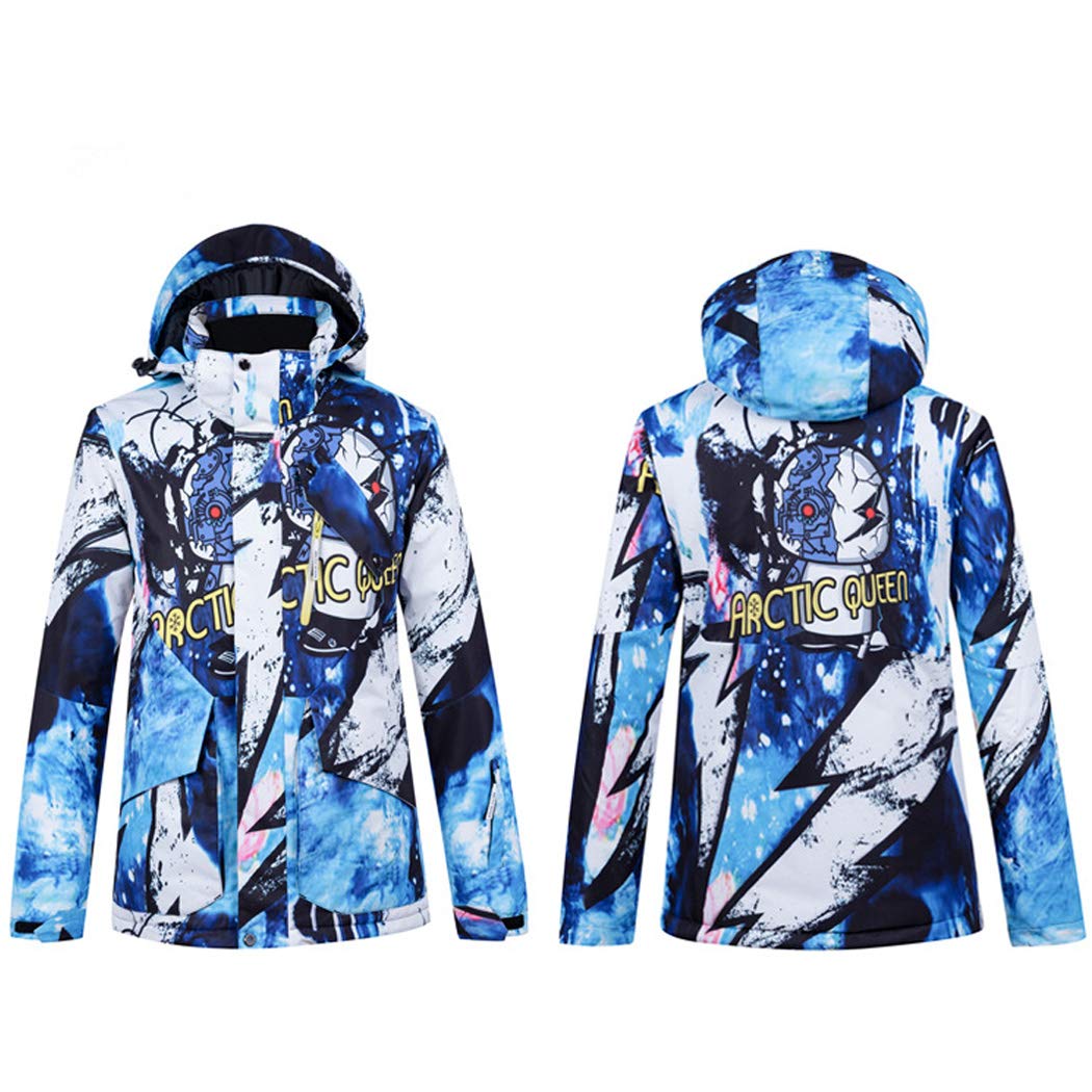 Men's Windproof Ski Suits - Waterproof Winter Snowsuit Set with Hooded Jacket & Pants for Skiing, Snowboarding & Outdoor Activities