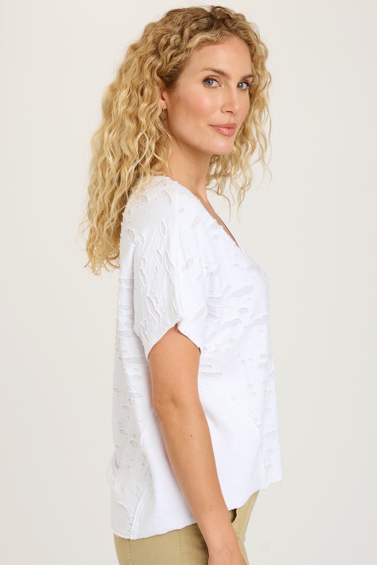 Langston Top White - Premium Quality Women's T-Shirt for Casual Wear, Work & Everyday Outfits | Soft & Comfortable Cotton Blend Tee