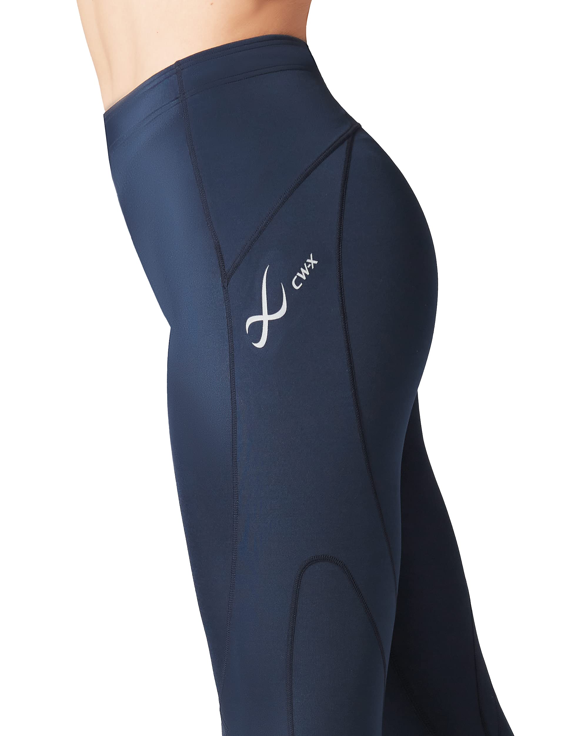 CW-X Women's Stabilyx Joint Support Compression Tight - High Performance Running & Recovery Leggings for Women with Knee Support - Ideal for Marathon Training, CrossFit & Post-Workout Recovery