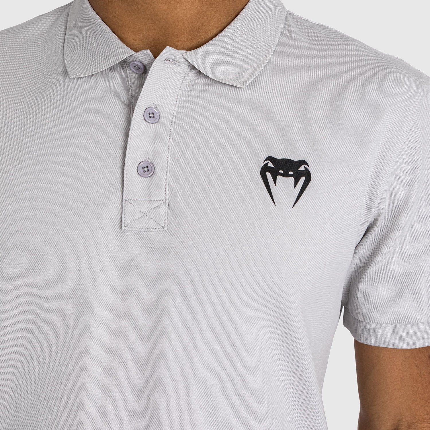 Venum x Dodge Demon 170 Men's Performance Polo Shirt - Breathable Quick-Dry Grey Athletic Shirt for Gym, Workout & Casual Wear