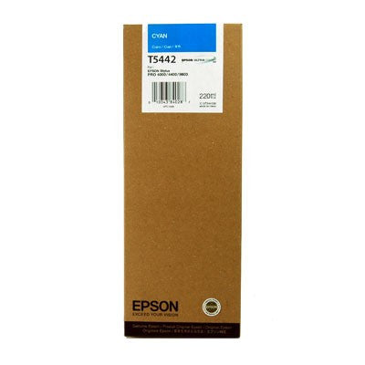 Epson T544200 9600 Cyan 220ml Ink Cartridge - High-Quality Replacement for EcoTank Printers | Perfect for Home, Office & Photo Printing
