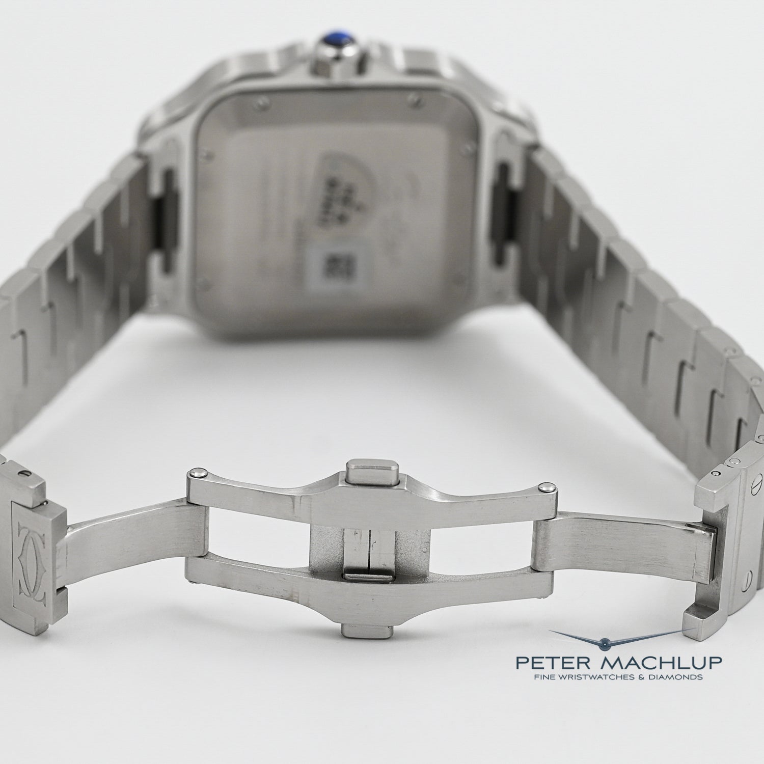 Cartier Santos LM Automatic Watch for Men - Luxury Swiss Stainless Steel Timepiece with Sapphire Crystal - Perfect for Business, Formal Events & Everyday Wear
