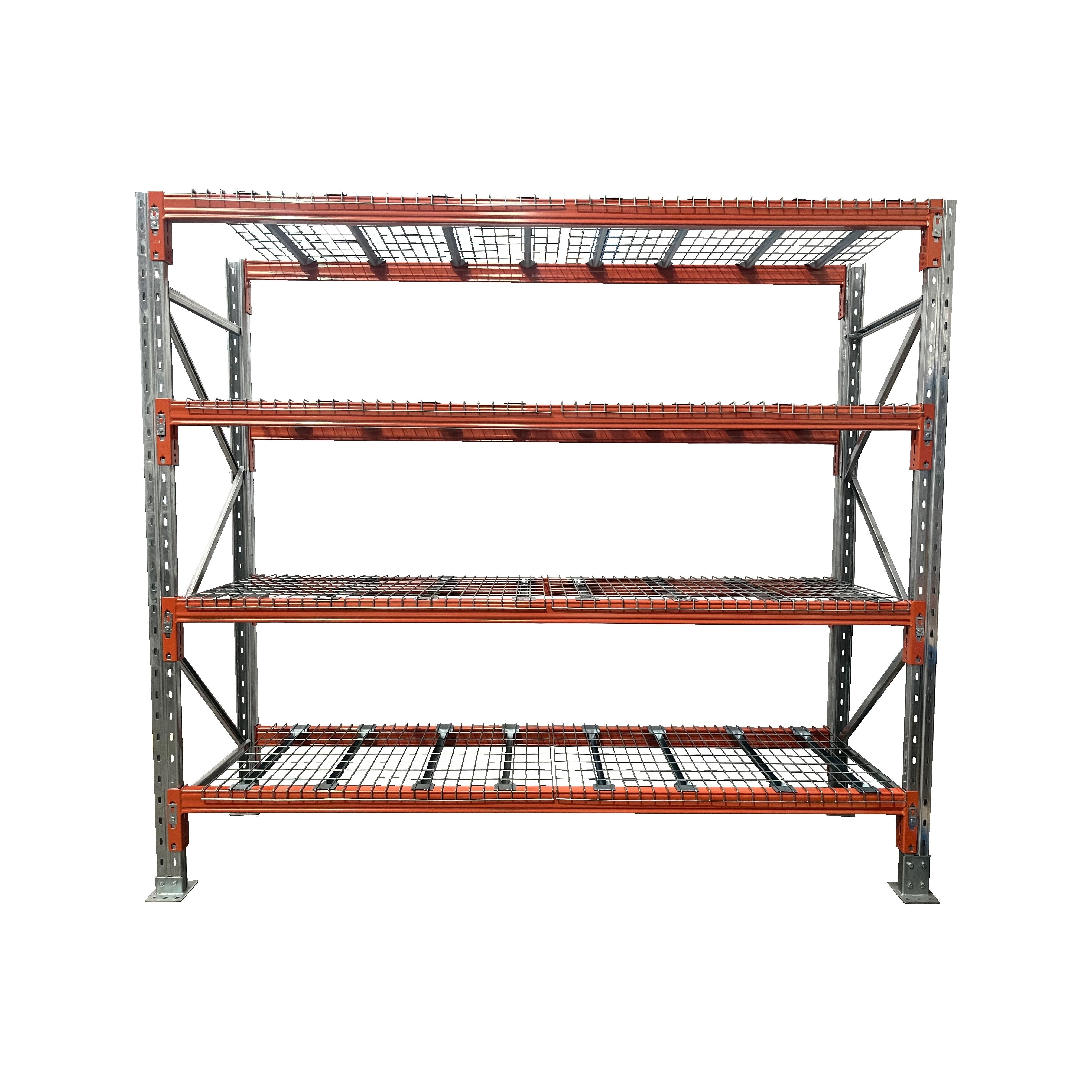 Heavy Duty Shelving Starter Bay 2438mm High with Mesh - Industrial Storage Rack for Warehouse, Garage & Home Organization