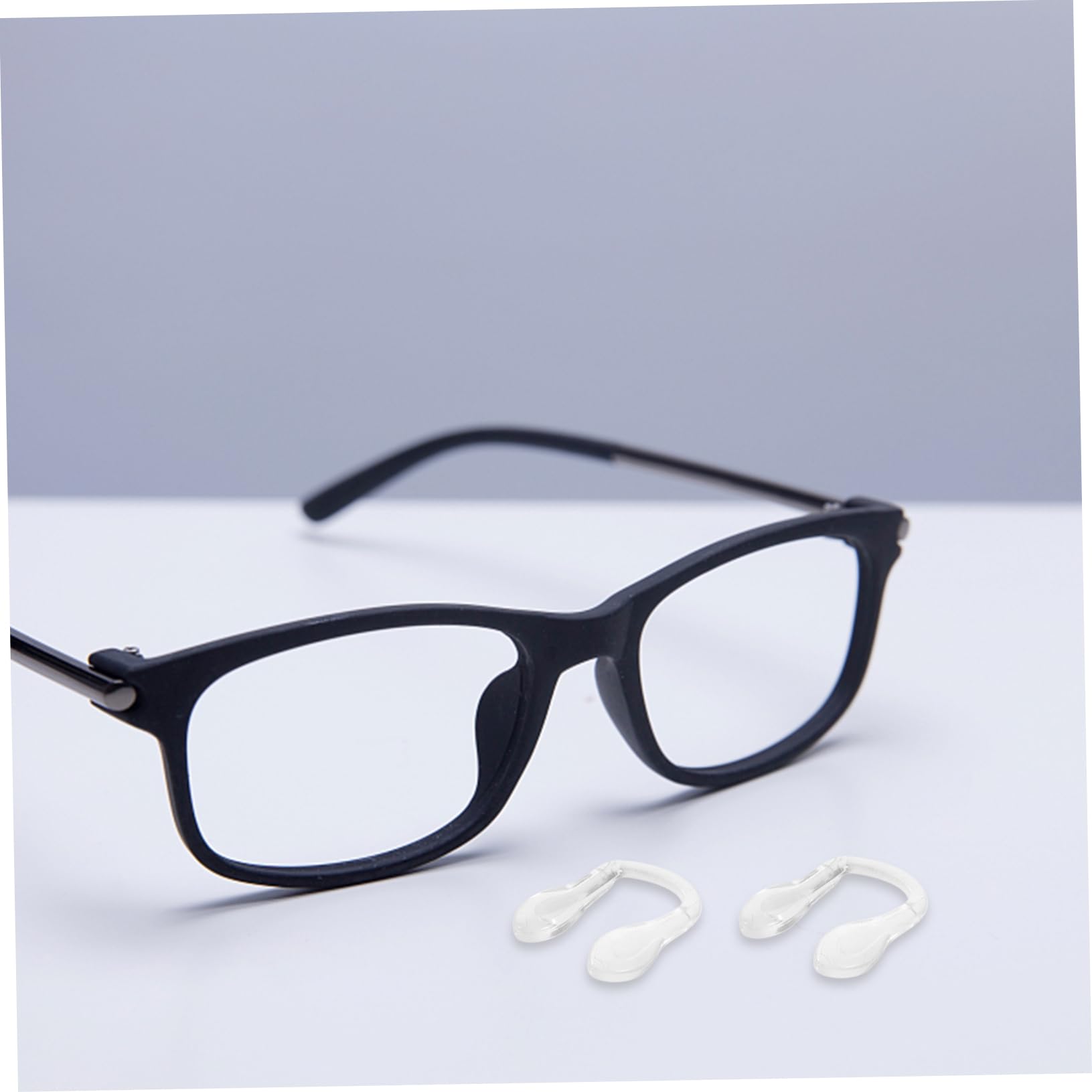 4 Pairs Silicone Nose Pads for Glasses - Soft Comfortable Replacement Nose Cushions for Eyeglasses, Sunglasses - Perfect for Daily Use, Reading, and Outdoor Activities