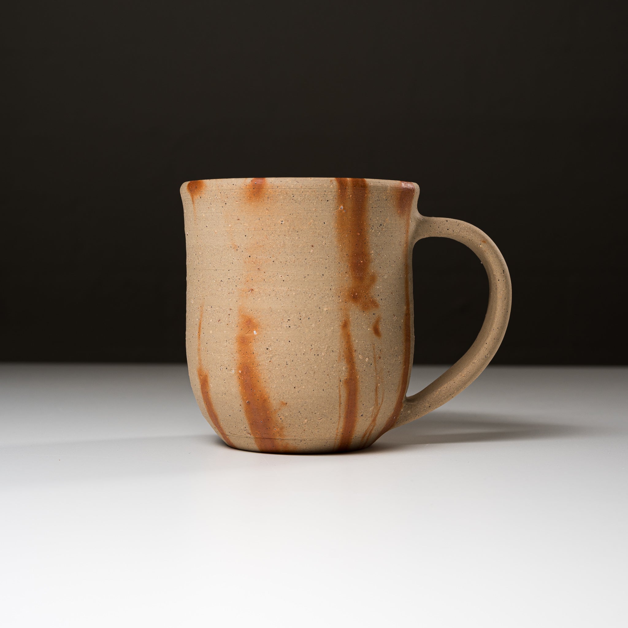 Premium Bizen Ware Pottery Extra Large Mug Cup - White Hidasuki - Handcrafted Japanese Ceramic Coffee Tea Cup - Perfect for Home Office & Gifts