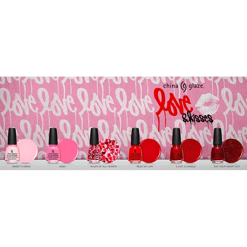 China Glaze Love & Kisses Nail Polish Collection - Long Lasting & Vibrant Colors for Manicures, Pedicures & Nail Art - Perfect for Valentine's Day, Weddings & Special Occasions