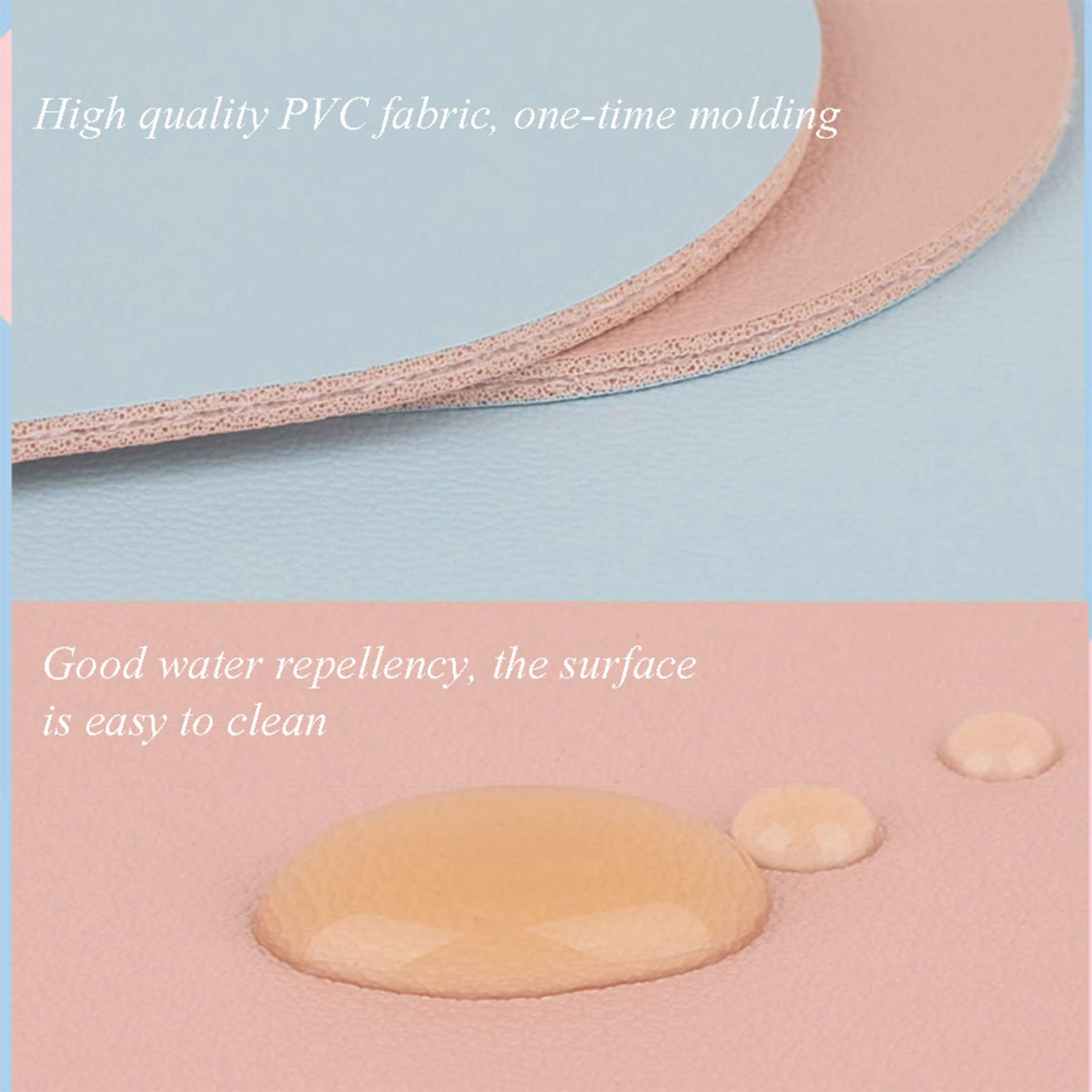 Non-Slip Large Gaming Mouse Pad - Waterproof PU Leather Desk Mat for Computer & Keyboard (60x30cm, Reversible Two-Tone Pink) - Perfect for PC Gaming, Office Work & Home Use