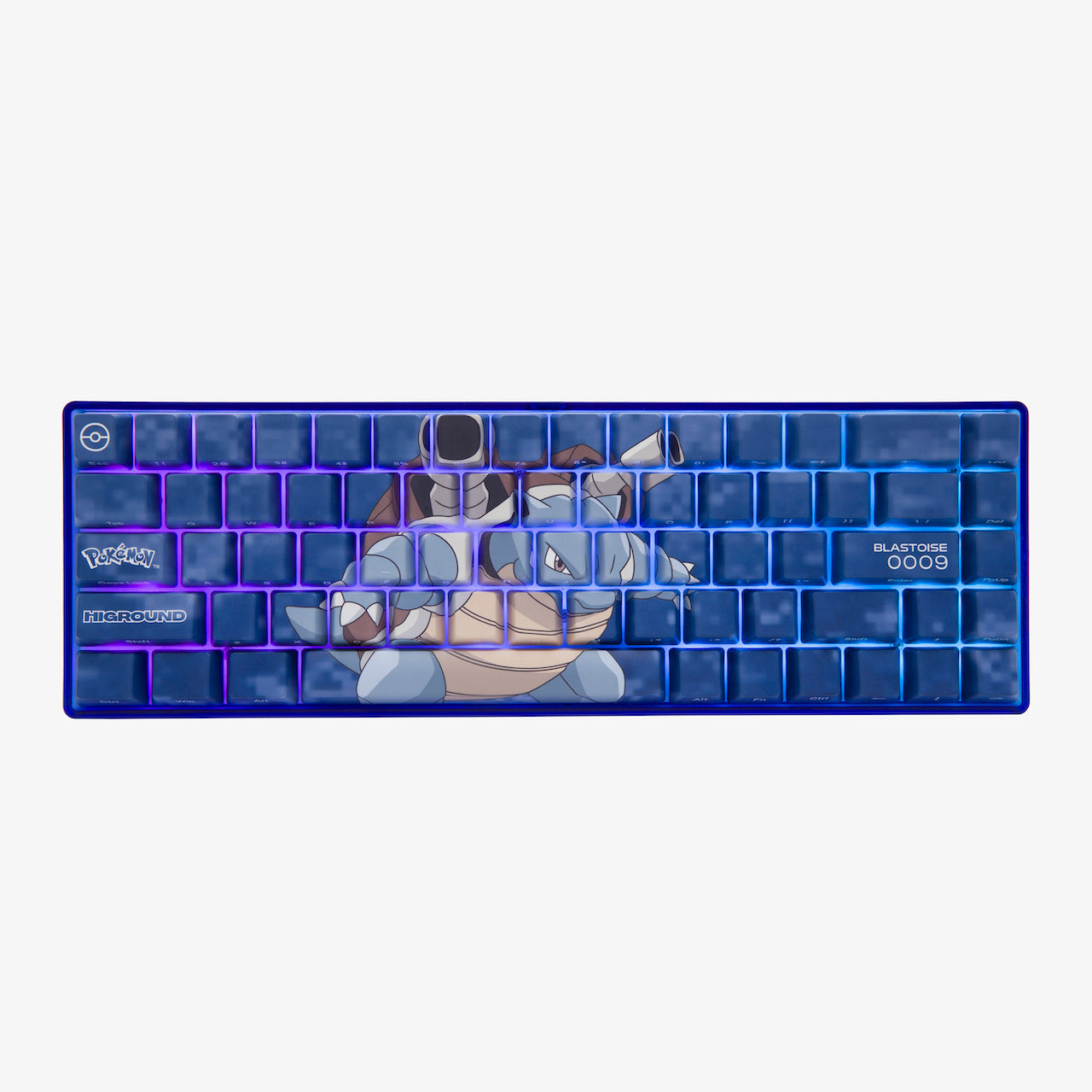 Pokémon + HG Basecamp 65HE Mechanical Keyboard - Blastoise Edition | Compact 65% Layout | Custom Gaming & Typing Keyboard for PC/Mac | Perfect for Esports, Office Work & Anime Fans