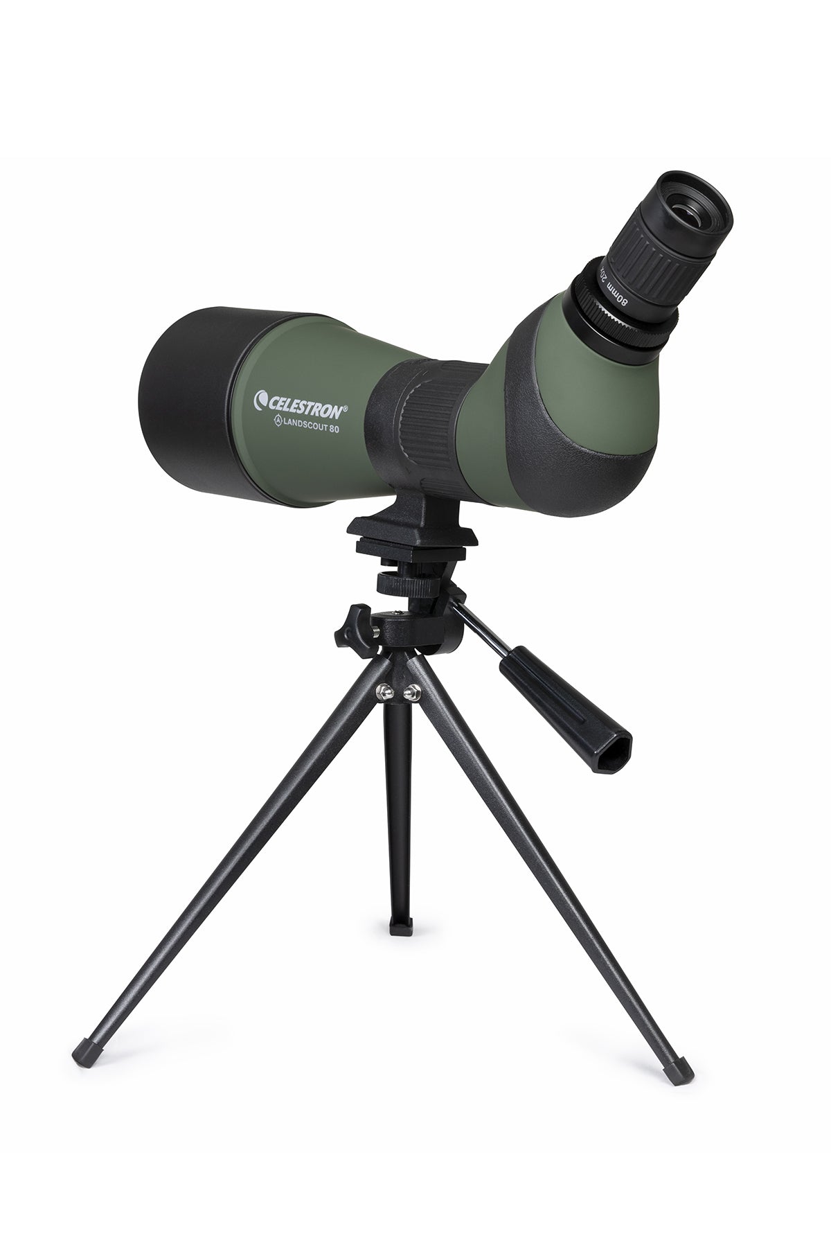 LandScout 20-60x80mm Angled Zoom Spotting Scope with Tripod & Phone Adapter - Compact Hunting Telescope for Bird Watching, Target Shooting & Outdoor Adventures