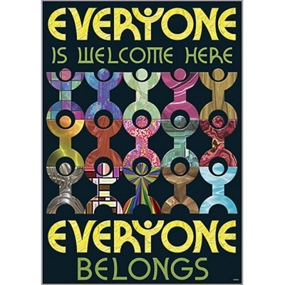 Argus® Welcome Poster - Inspirational Wall Decor for Home, Office & Classroom - Motivational Sign for Diversity & Inclusion