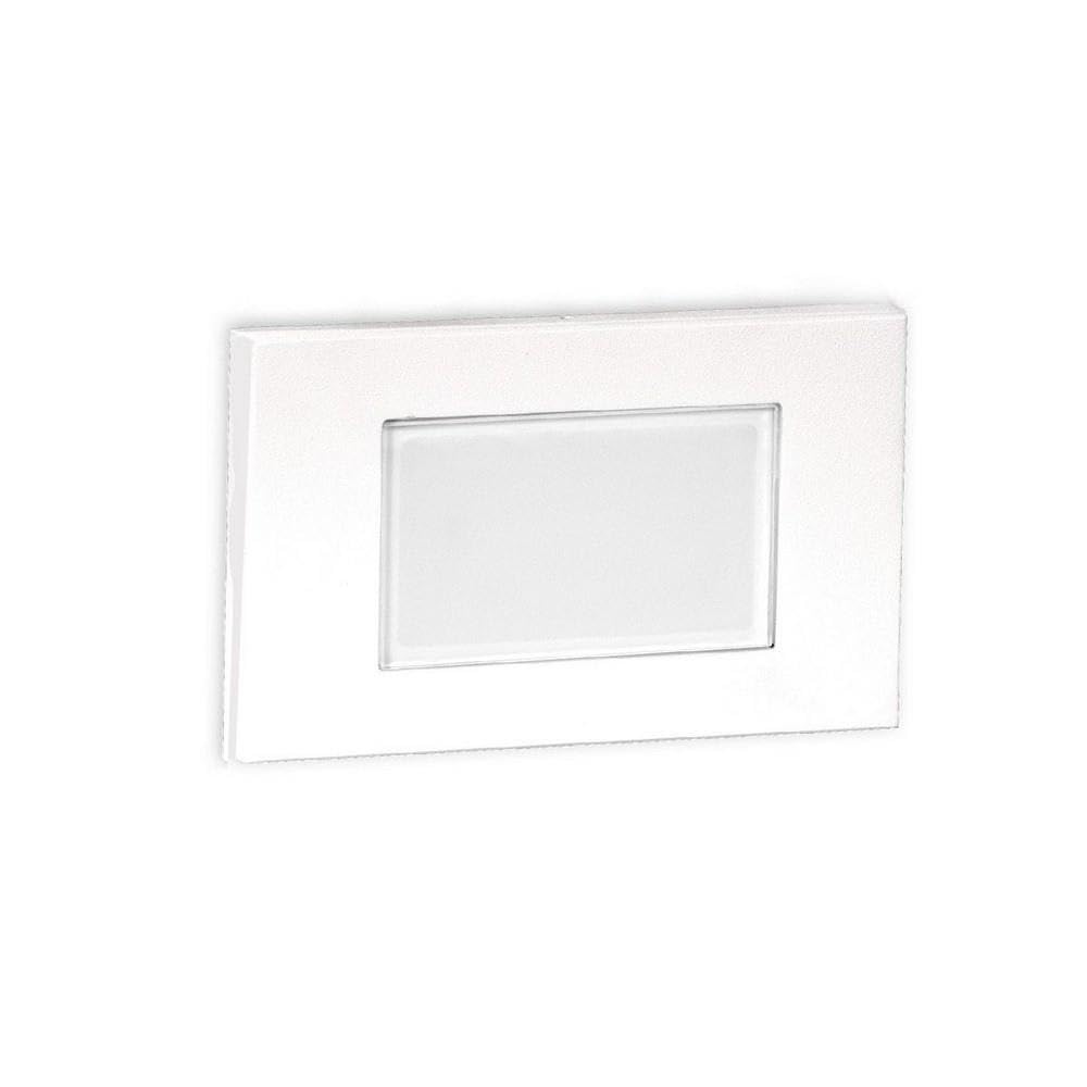 WAC Lighting WL-LED130F-C-WT 277V 3000K White LED Diffused Step and Wall Light - Warm White Outdoor Lighting for Stairs, Pathways & Garden Accents