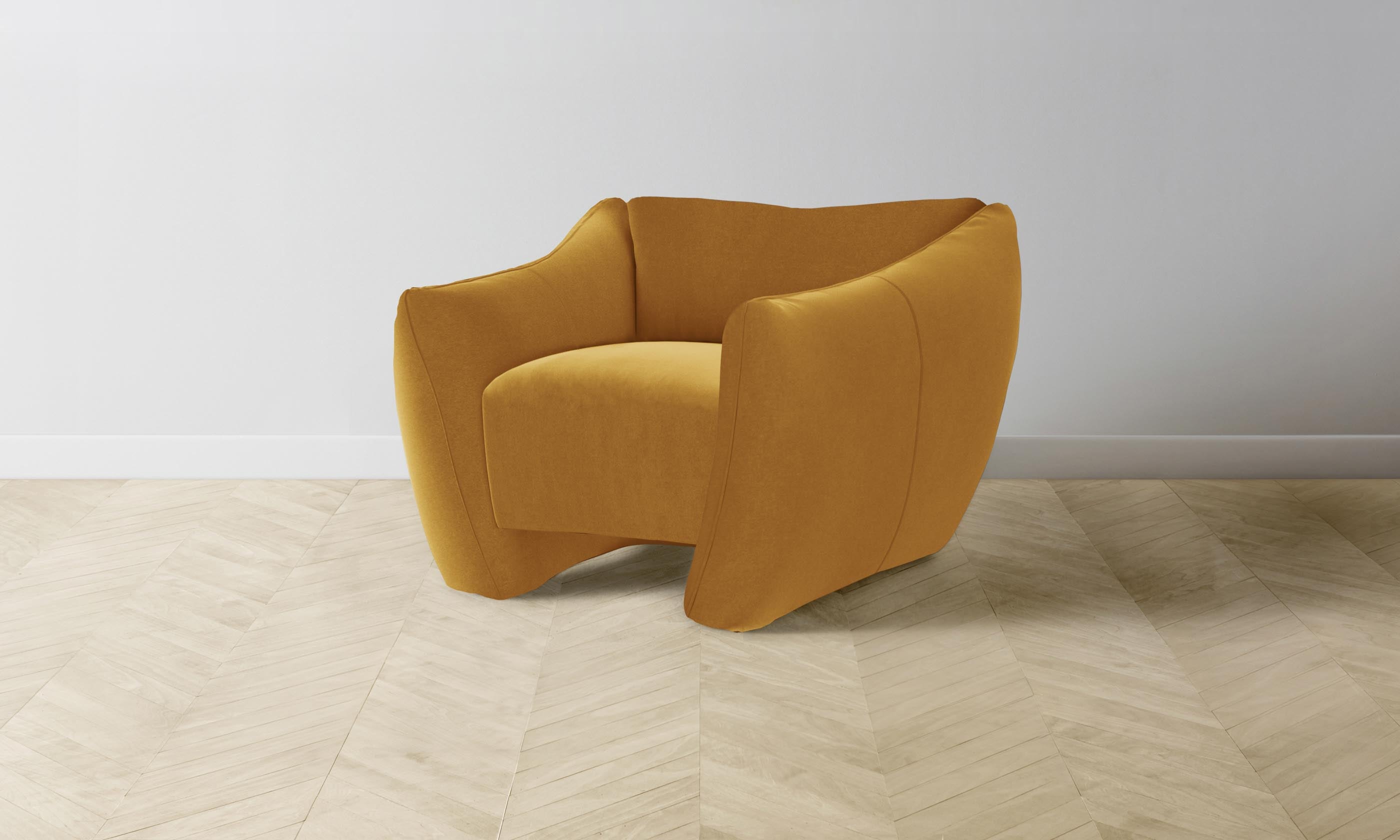 Premium Mohair Amber Bond Chair - Stylish & Comfortable Lounge Chair for Living Room, Office, or Reading Nook - Modern Home Decor & Relaxation Furniture