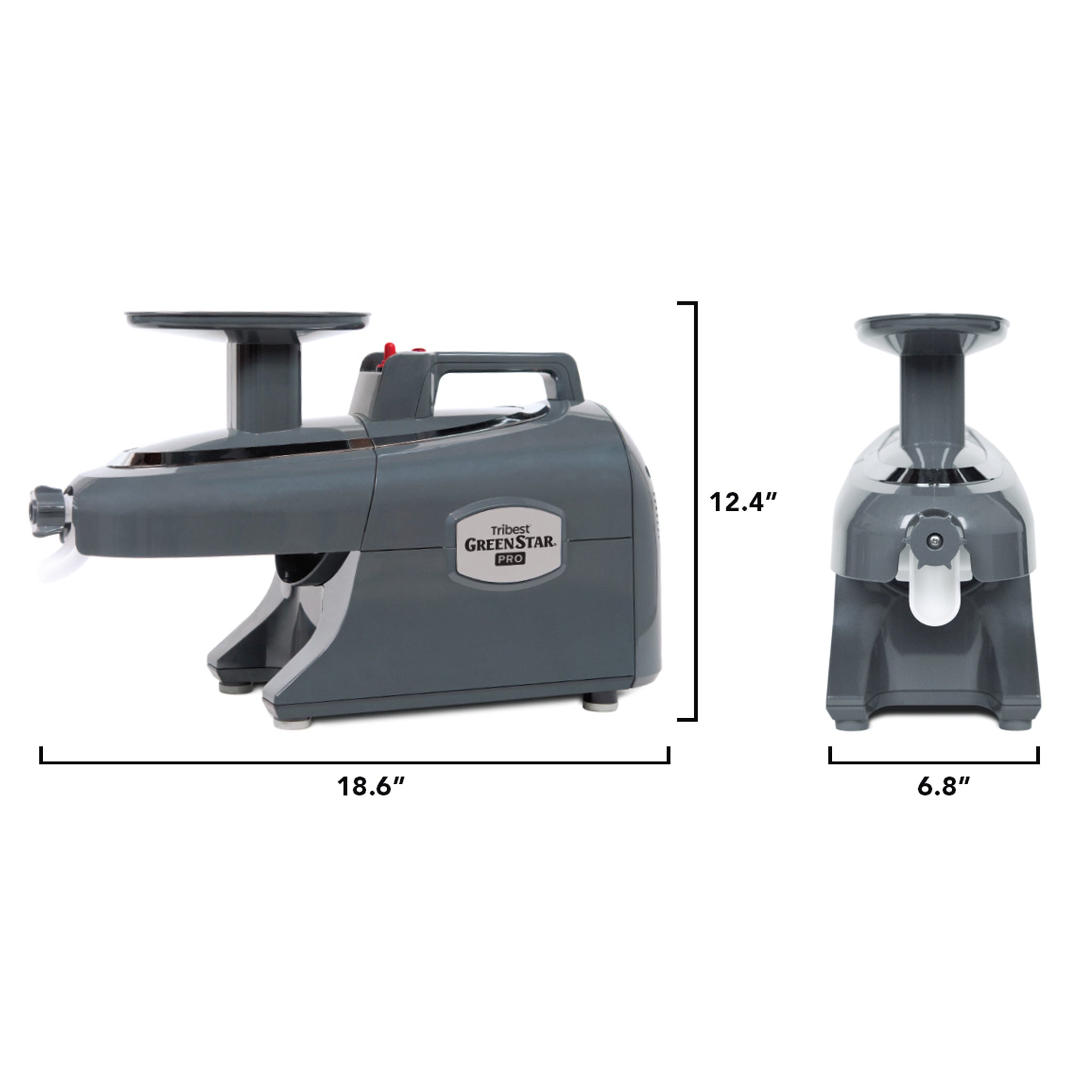 Greenstar® Pro Certified Refurbished Commercial Slow Juicer - Stainless Steel Twin Gear for High Volume Juicing | Perfect for Juice Bars, Health Cafes & Home Use