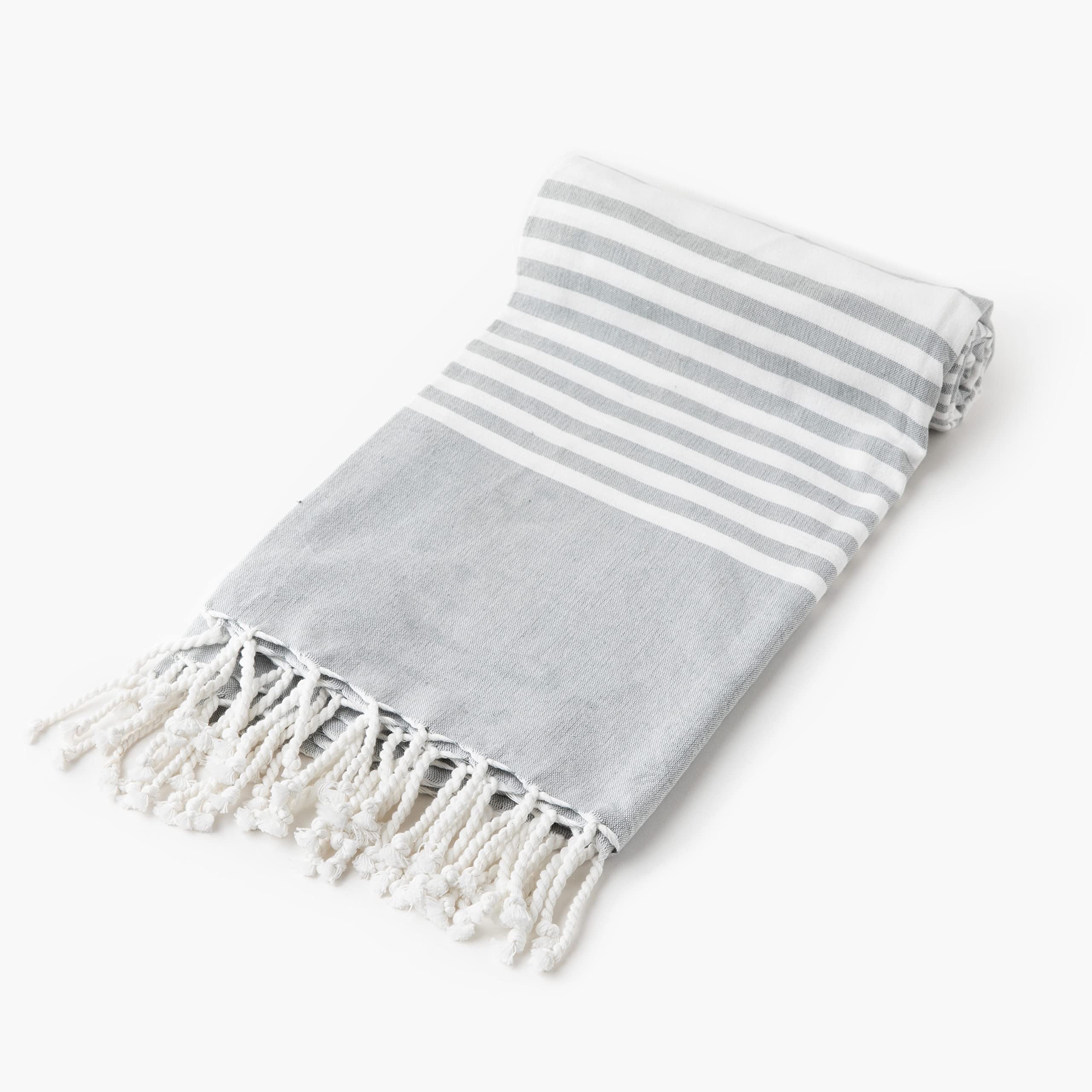 Sand Free Beach Towels - 100% Organic Cotton Sandproof Oversized Peshtemal Turkish Towel - Quick Dry, Lightweight & Large (71