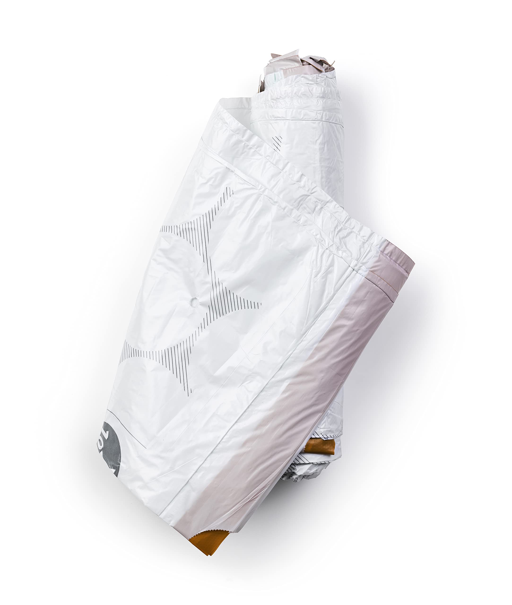 Brabantia PerfectFit Trash Bags - 200 Count Drawstring Kitchen Trash Can Liners (2.6-3.2 Gallon) - Thick Plastic Garbage Bags for Home, Office & Bathroom Waste Disposal