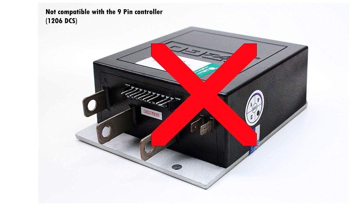 Upgraded 36V 350A Golf Cart Speed Controller for E-Z-GO Medalist & TXT Models - Replacement for 25864G09 & 1206-4301 - Perfect for Smooth Acceleration & Hill Climbing on Golf Courses & Resorts