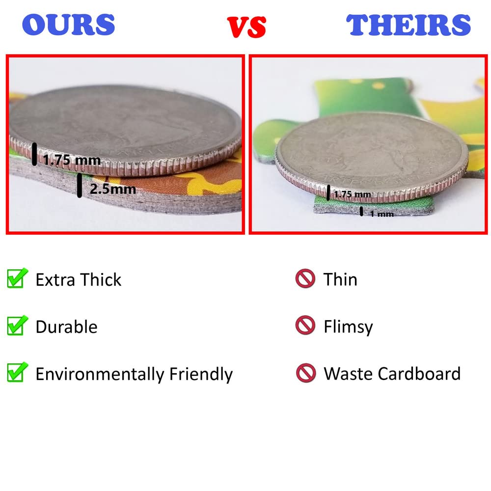 Just Smarty Toddler Puzzles Set of 2 - Ocean & Zoo Shapes for Kids 2-4 | Preschool Learning Games for Classroom & Home Play