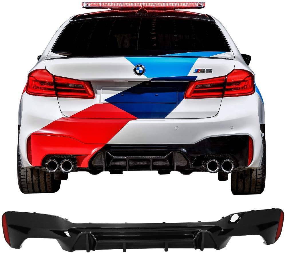 2018-2019 BMW F90 M5 M Performance Style Gloss Black Rear Bumper Diffuser - Perfect for Car Upgrades & Performance Enhancement