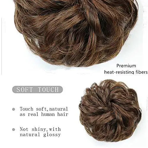 Donut Chignon Hair Bun Hairpiece - Seamless Hair Donut for Perfect Buns & Updos - Great for Weddings, Prom, and Everyday Hairstyles