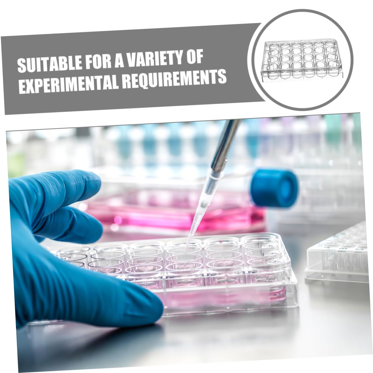 4Pcs Polystyrene Petri Dishes - Lab Cell Culture Plates for Microbiology & Chemistry Experiments