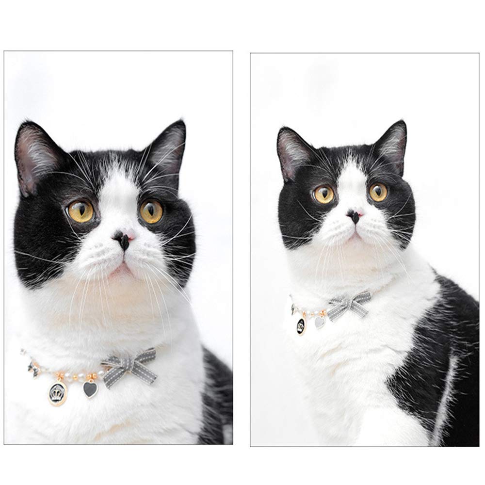 Luxury Pearl Crown Collar for Cats & Small Dogs - Elegant Pet Jewelry Accessory with Adjustable Band | Perfect for Weddings, Parties & Photo Shoots