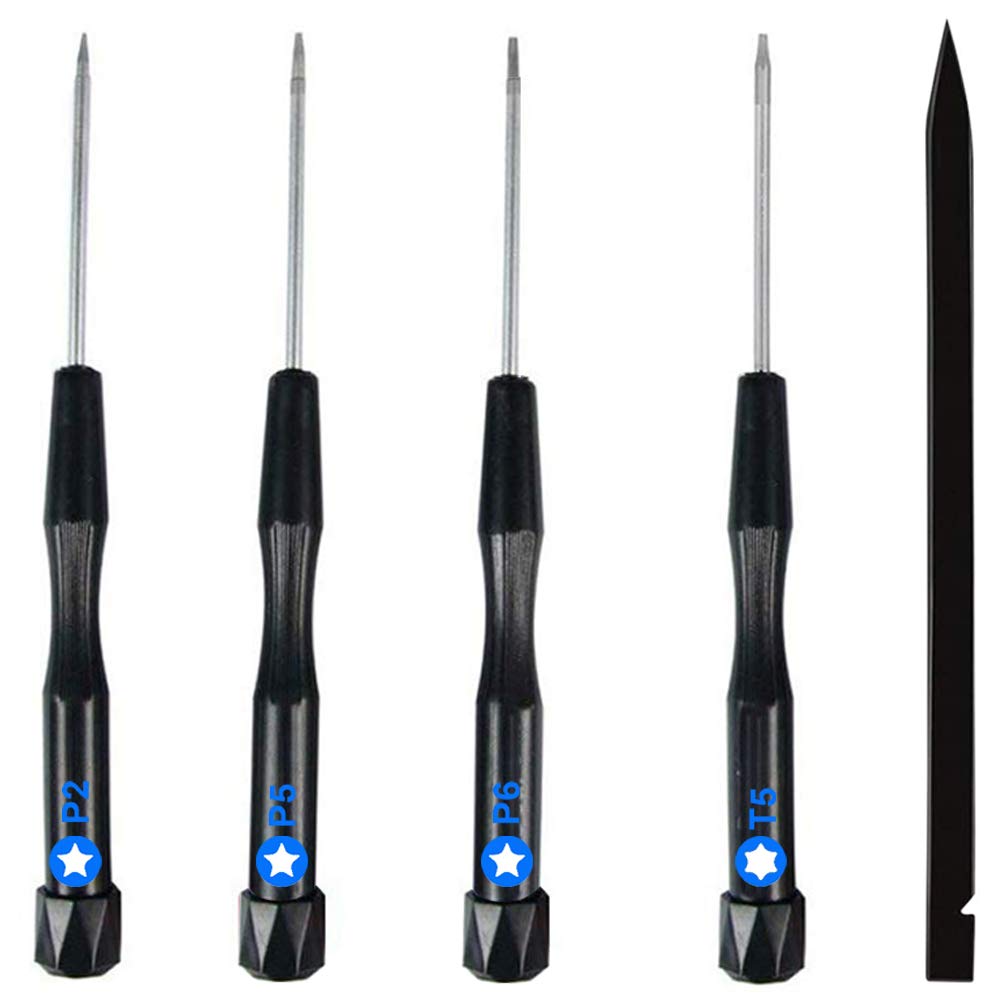 MMOBIEL Professional 5-in-1 Repair Screwdriver Toolkit Set for iPhone & MacBook Pro/Air - Includes P2/P5/P6, 5-Point Star & 3Pcs Pentalobe Bits (TS1/TS4/TS5) - Perfect for Electronics Repair, DIY Fixes & Phone Maintenance